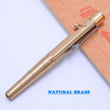 New Portable Brass Tactical Pen Bolt Switch Emergency Self-Defense Glass Breaker Outdoor Survival EDC Tool Gift Dropshipping