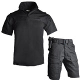 Camouflage Men Tactical Uniform Summer Short Sleeve Military T-shirts and Combat Pants US Army Airsoft  Paintball Clothing Suit