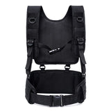 Tactical Padded Battle Belt With Detachable Suspender Straps Airsoft Combat Duty Belt With Comfortable Pads And Removable