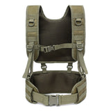 Tactical Padded Battle Belt With Detachable Suspender Straps Airsoft Combat Duty Belt With Comfortable Pads And Removable