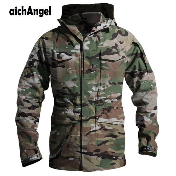 Tactical M65 US Army Clothes Windbreaker Men Winter Autumn Waterproof Flight Pilot Coat Hoodie Military Field Jacket Army Coat