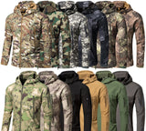 Army Camouflage Airsoft Jacket Men Military Tactical Jacket Winter Waterproof Softshell Jacket Windbreaker Hunt Clothes