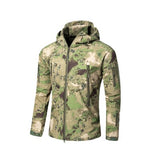 Army Camouflage Airsoft Jacket Men Military Tactical Jacket Winter Waterproof Softshell Jacket Windbreaker Hunt Clothes