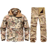 New Men Tactical Military Uniform Clothing Waterproof Army Combat Uniform Tactical Pants Men's Camouflage Hunt Clothes