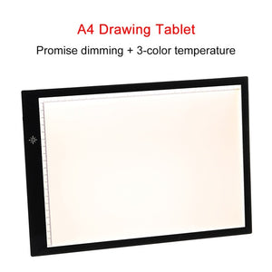 A3 A4 Graphics Tablet LED Drawing Tablet Art Stencil Drawing Board Light Box Tracing Table Pad Electronics Writing Tablet