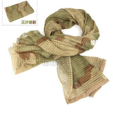 2018 Military Camouflage Mesh scarf Outdoor Tactical Sniper Face Veil Scarves for Airsoft Hunting accessory Hiking 190*90cm