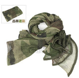 2018 Military Camouflage Mesh scarf Outdoor Tactical Sniper Face Veil Scarves for Airsoft Hunting accessory Hiking 190*90cm