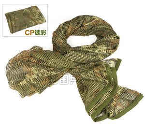 2018 Military Camouflage Mesh scarf Outdoor Tactical Sniper Face Veil Scarves for Airsoft Hunting accessory Hiking 190*90cm