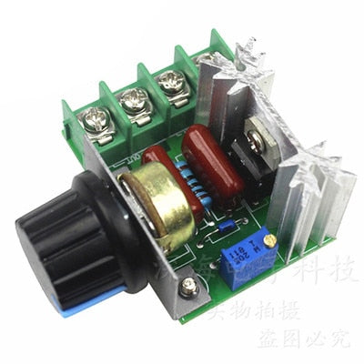 220v2000W imported SCR high power electronic rotary voltage regulator / dimming / speed regulation / temperature regulation