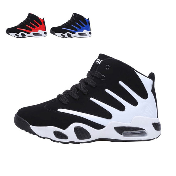 Autumn Winter Men Basketball Shoes Breathable Shockproof Men Male Durable Cow Leather Lace Up Trainers Basketball Sneakers HOT