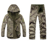 Men Tactical Military Uniform Clothing Waterproof Army Combat Suit Tactical Pants   Men's Camouflage Hunt Clothes